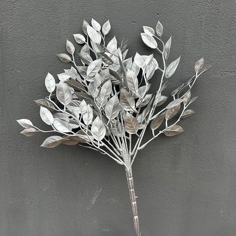 image-Artificial Golden Plants Maple Leaf Christmas Decor Home Living Room Desk Decoration Party Wedding Holiday Flower Arrangement