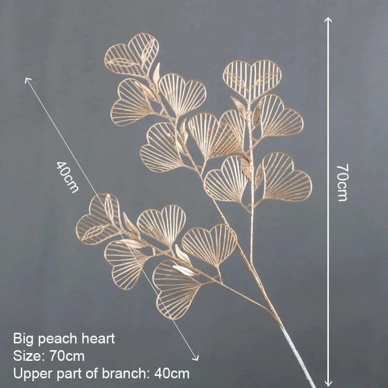 image-Artificial Golden Plants Maple Leaf Christmas Decor Home Living Room Desk Decoration Party Wedding Holiday Flower Arrangement