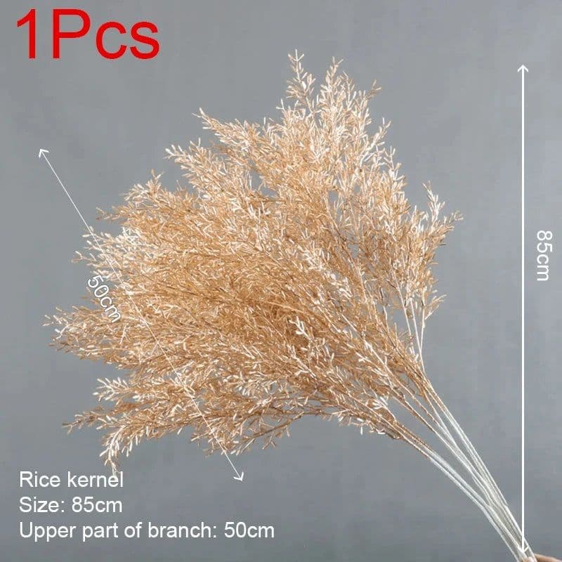 image-Artificial Golden Plants Maple Leaf Christmas Decor Home Living Room Desk Decoration Party Wedding Holiday Flower Arrangement