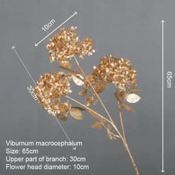 image-Artificial Golden Plants Maple Leaf Christmas Decor Home Living Room Desk Decoration Party Wedding Holiday Flower Arrangement