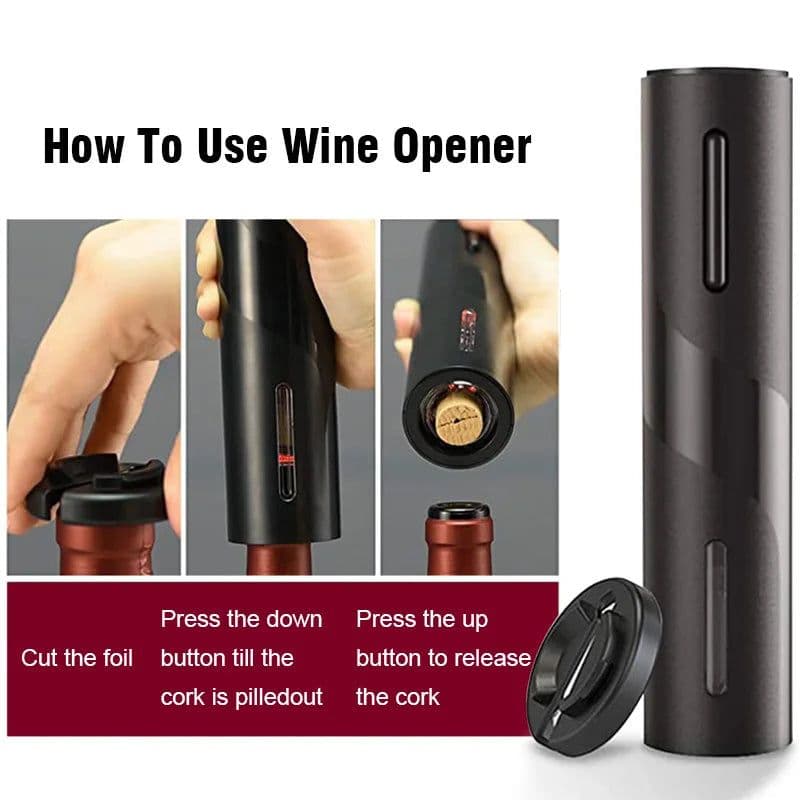 image-Automatic Electric Wine Openers for Beer USB Rechargeable Beer Bottle Openers Corkscrew Wine Beer Cap Opener Kitchen Accessories