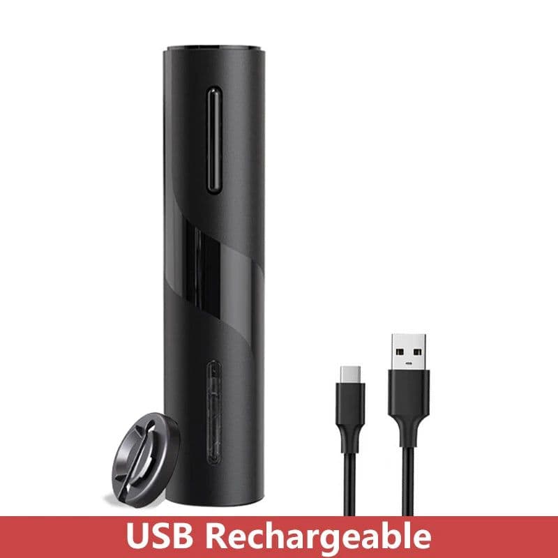 image-Automatic Electric Wine Openers for Beer USB Rechargeable Beer Bottle Openers Corkscrew Wine Beer Cap Opener Kitchen Accessories