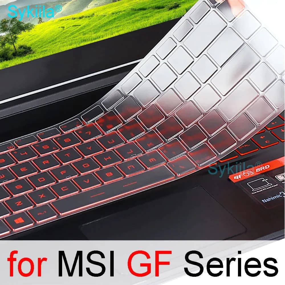 image-Keyboard Cover for MSI GF65 Thin GF63 GF75 Thin GF72 GF72VR GF62 GF62VR Silicone Protector Skin Case Gaming Laptop Accessory 17