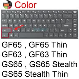 image-Keyboard Cover for MSI GF65 Thin GF63 GF75 Thin GF72 GF72VR GF62 GF62VR Silicone Protector Skin Case Gaming Laptop Accessory 17