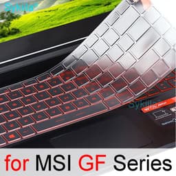 image-Keyboard Cover for MSI GF65 Thin GF63 GF75 Thin GF72 GF72VR GF62 GF62VR Silicone Protector Skin Case Gaming Laptop Accessory 17