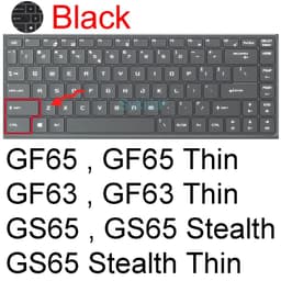 image-Keyboard Cover for MSI GF65 Thin GF63 GF75 Thin GF72 GF72VR GF62 GF62VR Silicone Protector Skin Case Gaming Laptop Accessory 17