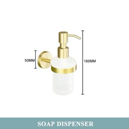 image-Golden Towel Rack Towel Bar Ring Brushed Gold Hardware Set Robe Coat Hook Toilet Tissue Paper Holder Bathroom Accessories Kit