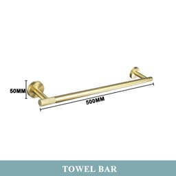 image-Golden Towel Rack Towel Bar Ring Brushed Gold Hardware Set Robe Coat Hook Toilet Tissue Paper Holder Bathroom Accessories Kit