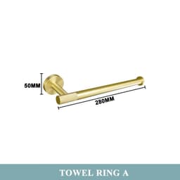 image-Golden Towel Rack Towel Bar Ring Brushed Gold Hardware Set Robe Coat Hook Toilet Tissue Paper Holder Bathroom Accessories Kit