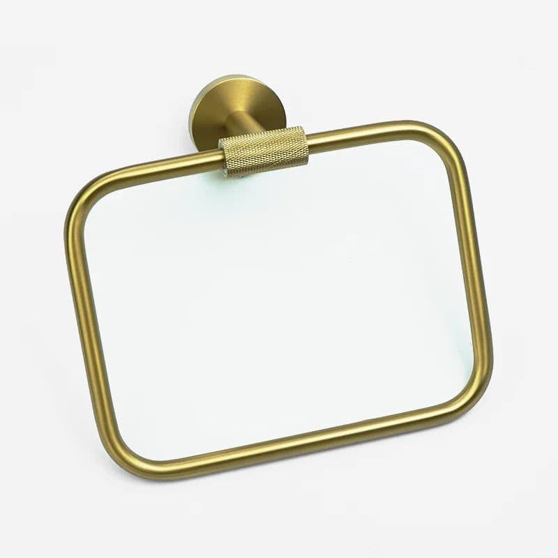 image-Golden Towel Rack Towel Bar Ring Brushed Gold Hardware Set Robe Coat Hook Toilet Tissue Paper Holder Bathroom Accessories Kit