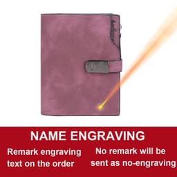 image-Women Wallets Short Free Name Engraving Magnetic Buckle Top Quality Card Holder Female Purse Zipper Wallet For Women