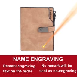 image-Women Wallets Short Free Name Engraving Magnetic Buckle Top Quality Card Holder Female Purse Zipper Wallet For Women