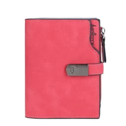 image-Women Wallets Short Free Name Engraving Magnetic Buckle Top Quality Card Holder Female Purse Zipper Wallet For Women