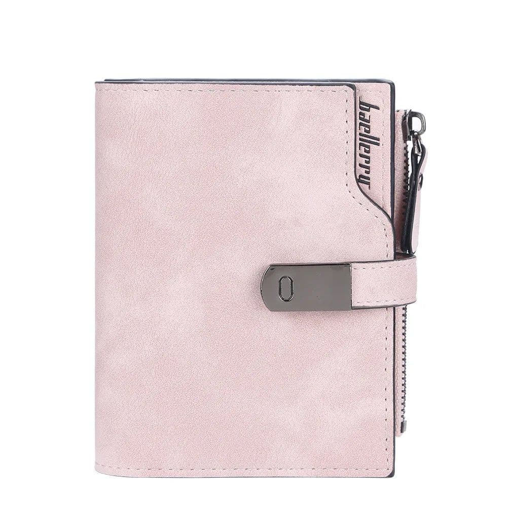 image-Women Wallets Short Free Name Engraving Magnetic Buckle Top Quality Card Holder Female Purse Zipper Wallet For Women