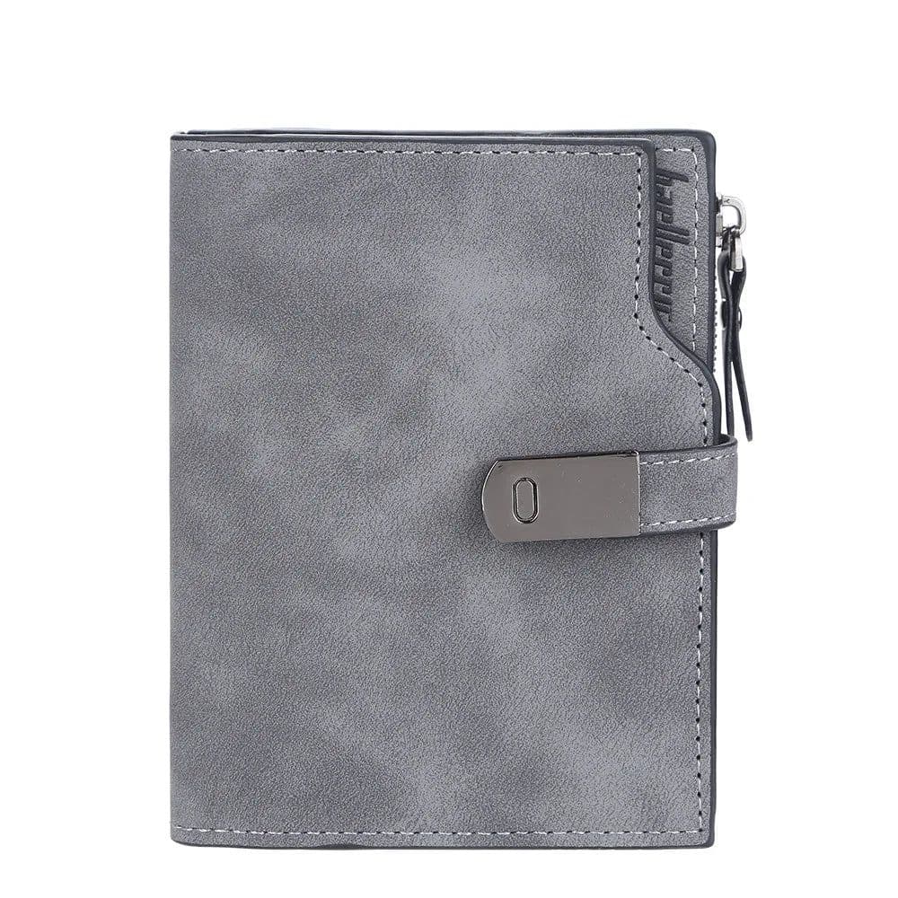 image-Women Wallets Short Free Name Engraving Magnetic Buckle Top Quality Card Holder Female Purse Zipper Wallet For Women