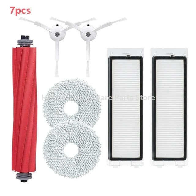 image-For Xiaomi Roborock Q Revo / P10 Robot Vacuum Cleaner Accessories Roller Side Brush Dust Bag Accessories HEPA Filter Mop Cloth