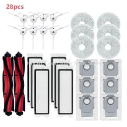 image-For Xiaomi Roborock Q Revo / P10 Robot Vacuum Cleaner Accessories Roller Side Brush Dust Bag Accessories HEPA Filter Mop Cloth