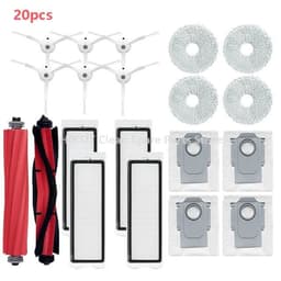 image-For Xiaomi Roborock Q Revo / P10 Robot Vacuum Cleaner Accessories Roller Side Brush Dust Bag Accessories HEPA Filter Mop Cloth