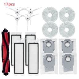 image-For Xiaomi Roborock Q Revo / P10 Robot Vacuum Cleaner Accessories Roller Side Brush Dust Bag Accessories HEPA Filter Mop Cloth