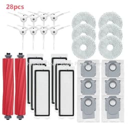 image-For Xiaomi Roborock Q Revo / P10 Robot Vacuum Cleaner Accessories Roller Side Brush Dust Bag Accessories HEPA Filter Mop Cloth