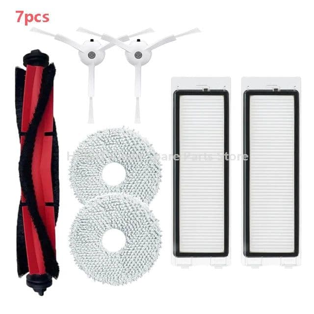 image-For Xiaomi Roborock Q Revo / P10 Robot Vacuum Cleaner Accessories Roller Side Brush Dust Bag Accessories HEPA Filter Mop Cloth