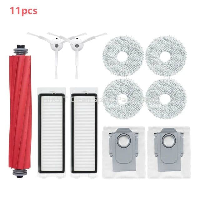 image-For Xiaomi Roborock Q Revo / P10 Robot Vacuum Cleaner Accessories Roller Side Brush Dust Bag Accessories HEPA Filter Mop Cloth