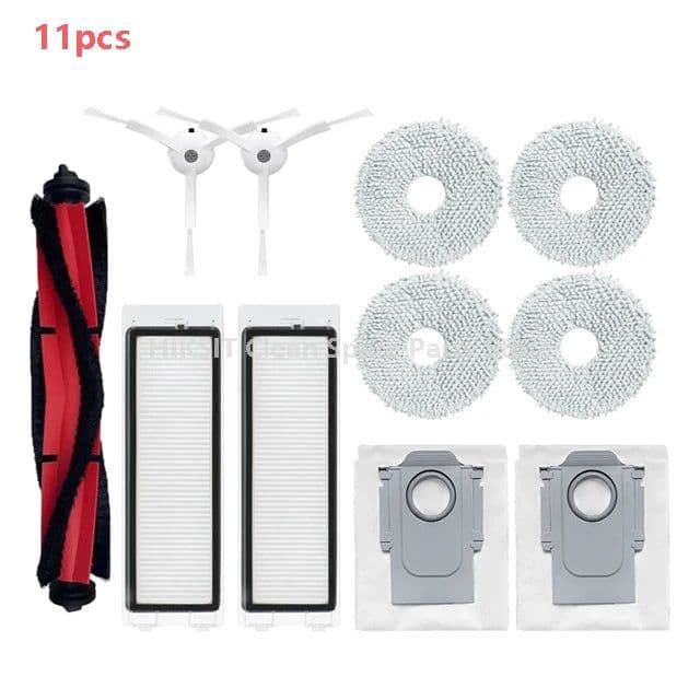 image-For Xiaomi Roborock Q Revo / P10 Robot Vacuum Cleaner Accessories Roller Side Brush Dust Bag Accessories HEPA Filter Mop Cloth