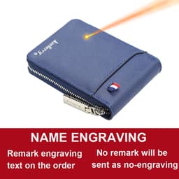 image-Baellerry Mini Men Card Wallets Name Print 9 Card Holders Zipper Card Wallet PU Leather Thin Male Card Purse Mini Carteria