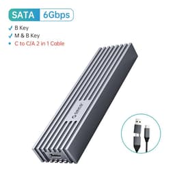 image-ORICO USB4 NVMe M.2 SSD Enclosure 40Gbps PCIe3.0x4 Aluminum M2 External Case Compatible with Thunderbolt 3/4 USB3.2/3.1/3.0