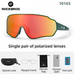 image-ROCKBROS Polarized Cycling Glasses Clear Bike Glasses Eyewear UV400 Outdoor Sport Sunglasses Men Women Cycling Sunglasses