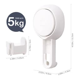 image-Removable Vacuum Suction Cup Hooks Bathroom Robe Towel Holder Hook Kitchen Home Daily Accessories