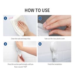 image-Removable Vacuum Suction Cup Hooks Bathroom Robe Towel Holder Hook Kitchen Home Daily Accessories