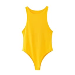 image-2022 summer solid sexy bodycon women bodysuits female 4 color green slim casual bodysuit chic lady club short playsuits femme