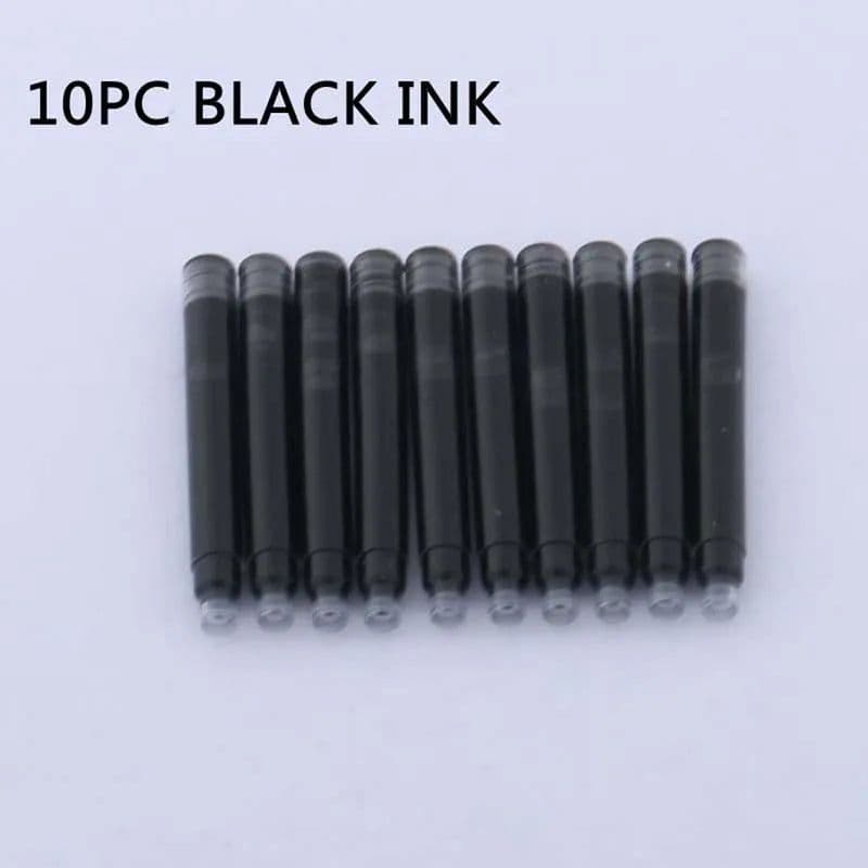 image-Luxury Frosted Leather Fountain Pen EF Black Nib Gun Grey Business Office School Supplies Writing Ink Pen