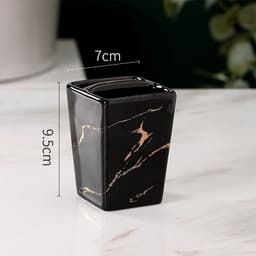 image-Light Luxury Toothbrush Holder Ceramic Household Washing Tools Toothbrush Sundries Shelf Decoration Bathroom Accessories