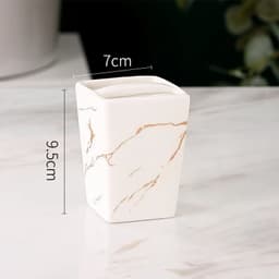 image-Light Luxury Toothbrush Holder Ceramic Household Washing Tools Toothbrush Sundries Shelf Decoration Bathroom Accessories