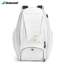 image-2021 Babolat White Gold WIM Tennis Backpack Men Women Durable 2-Pack PU Squash De Padel Tennis Bag Shoes Accessories Storage Bag