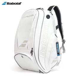 image-2021 Babolat White Gold WIM Tennis Backpack Men Women Durable 2-Pack PU Squash De Padel Tennis Bag Shoes Accessories Storage Bag