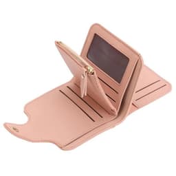 image-Women Wallets 2023 New Luxury Brand Red Black Small Mini Coin Purse Hasp Card Holder Lady Wallet Zipper Female Leather Buckle