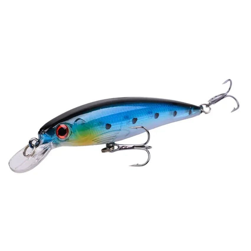 image-1PCS Laser Minnow Fishing Lure 11CM 13G pesca hooks fish wobbler tackle crankbait artificial japan hard bait swimbait