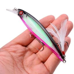 image-1PCS Laser Minnow Fishing Lure 11CM 13G pesca hooks fish wobbler tackle crankbait artificial japan hard bait swimbait