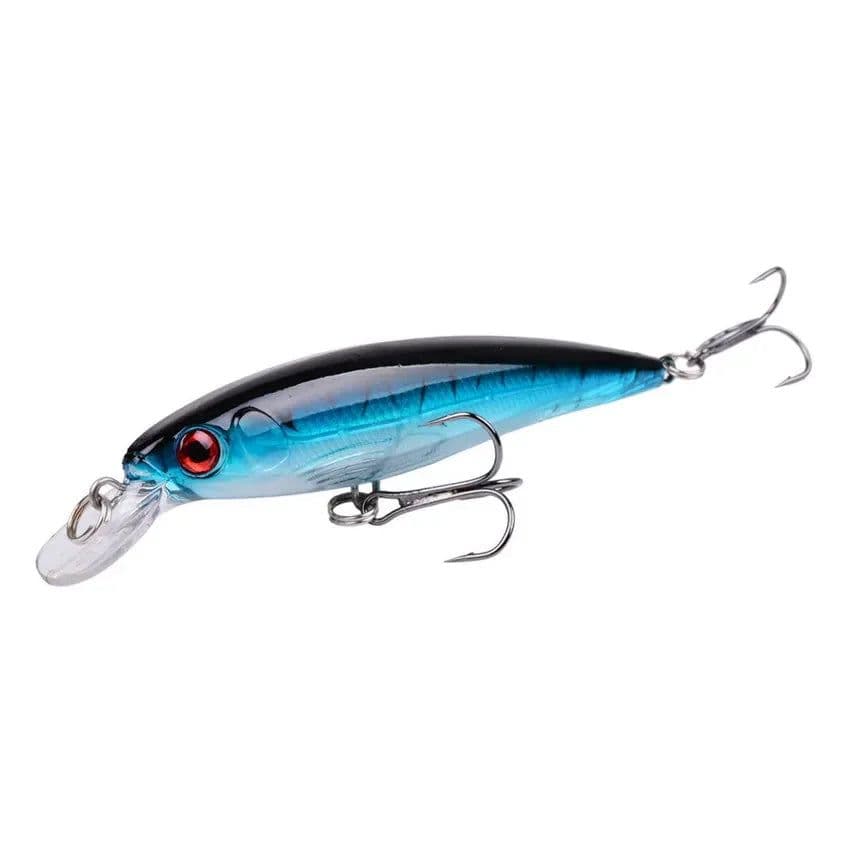 image-1PCS Laser Minnow Fishing Lure 11CM 13G pesca hooks fish wobbler tackle crankbait artificial japan hard bait swimbait