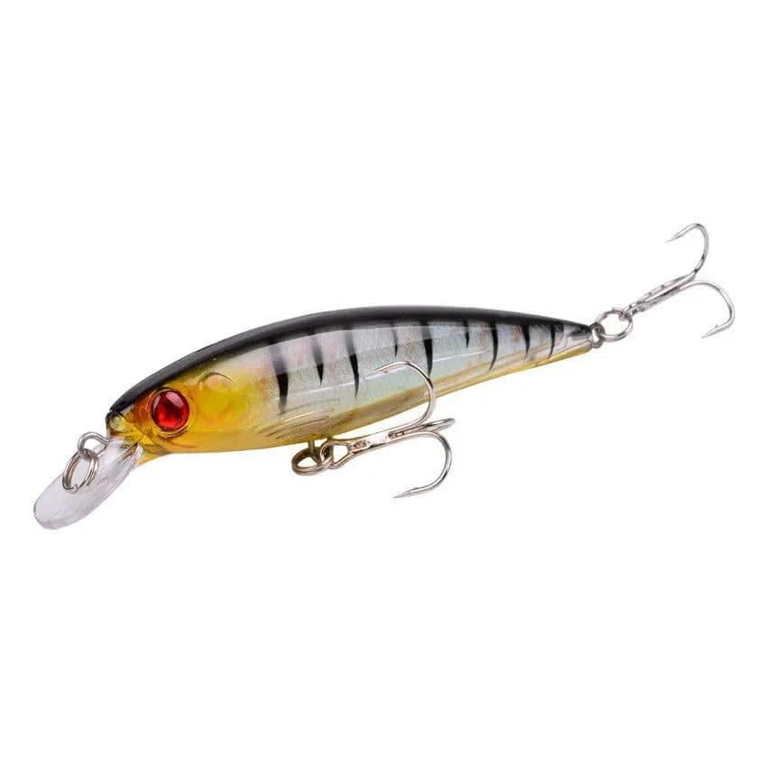 image-1PCS Laser Minnow Fishing Lure 11CM 13G pesca hooks fish wobbler tackle crankbait artificial japan hard bait swimbait