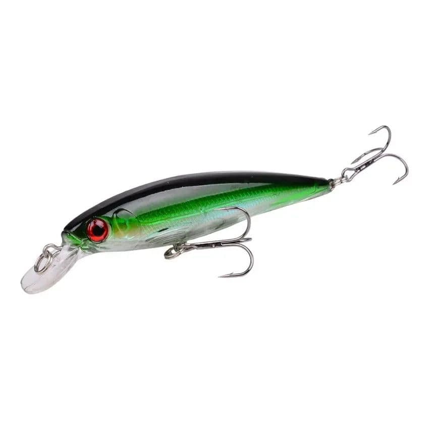 image-1PCS Laser Minnow Fishing Lure 11CM 13G pesca hooks fish wobbler tackle crankbait artificial japan hard bait swimbait