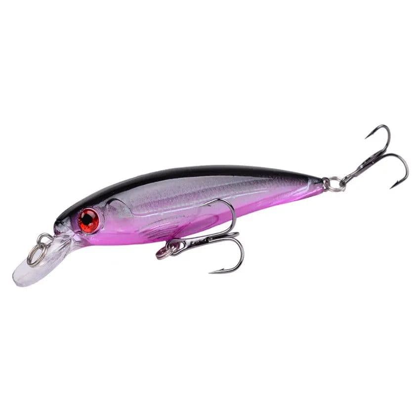 image-1PCS Laser Minnow Fishing Lure 11CM 13G pesca hooks fish wobbler tackle crankbait artificial japan hard bait swimbait
