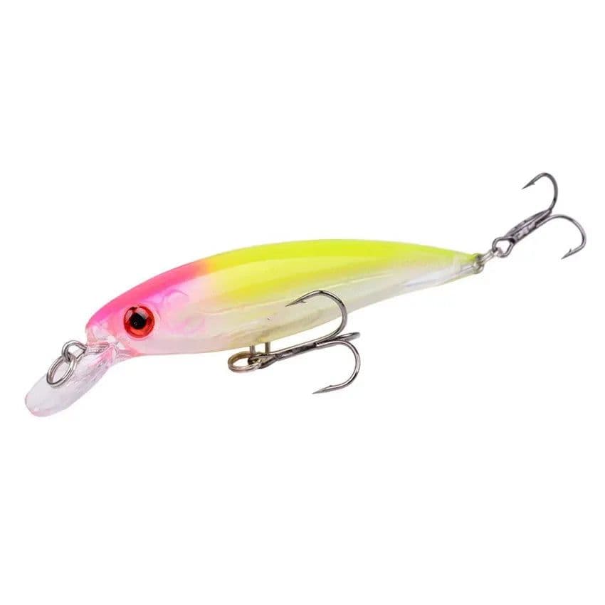 image-1PCS Laser Minnow Fishing Lure 11CM 13G pesca hooks fish wobbler tackle crankbait artificial japan hard bait swimbait