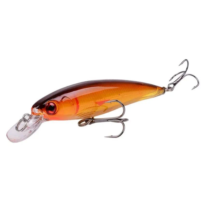 image-1PCS Laser Minnow Fishing Lure 11CM 13G pesca hooks fish wobbler tackle crankbait artificial japan hard bait swimbait