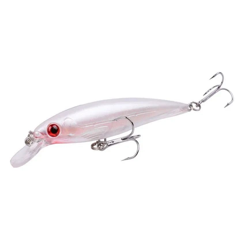image-1PCS Laser Minnow Fishing Lure 11CM 13G pesca hooks fish wobbler tackle crankbait artificial japan hard bait swimbait