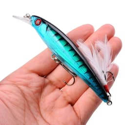 image-1PCS Laser Minnow Fishing Lure 11CM 13G pesca hooks fish wobbler tackle crankbait artificial japan hard bait swimbait