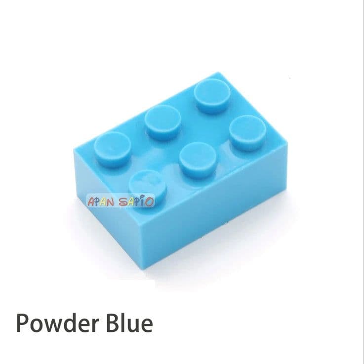 image-40pcs DIY Building Blocks Thick Figures Bricks 2x3 Dots Educational Creative Size Compatible With 3002 Plastic Toys for Children